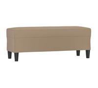""SALE 2026""Banc Entrée Bout de Lit - Banquette - WINWIN - Cappuccino 100x35x41cm Similicuir 6.5 Kg 7035236
