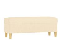 ""SALE 2026""Banc Entrée Bout de Lit - Banquette - WINWIN - Crème 100x35x41cm Tissu 6.25 Kg 6736552