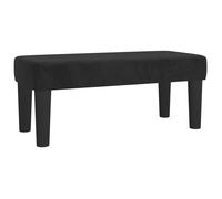 ""SALE 2026""Banc Entrée Bout de Lit - Banquette - WINWIN - Noir 70x30x30cm Velours 4 Kg 2561741
