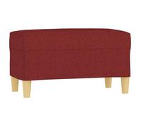 ""SALE 2026""Banc Entrée Bout de Lit - Banquette - WINWIN - Rouge bordeaux 70x35x41cm Tissu 5.2 Kg 5146008