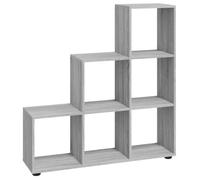 ""SALE 2026""Bibliothèque - Colonne/Meuble Étagère de rangement pour livres - escalier Sonoma gris 107cm - bois d'ingénierie 20.6 Kg 8