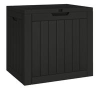 ""SALE 2026""Boîte de stockage de jardin - Coffre de rangement extérieur noir 55,5x43x53cm polypropylène 4.7 Kg 6720924