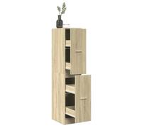 ""SALE 2026"" Buffet bahut Brun - Armoire d'apothicaire Chêne Sonoma 30x41x144,5cm - bois d'ingénierie PRO480077943