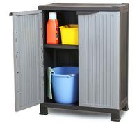 ""SALE 2026"" Buffet bahut Gris - Armoire en plastique 68x39x92cm PRO277542667