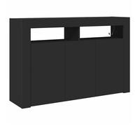 ""SALE 2026""Buffet de cuisine - Placard vaisselier - WINWIN - Cabinet bahut Noir 116x30x75cm - bois d'ingénierie 38.3 Kg 3237160