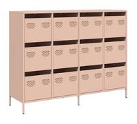 ""SALE 2026""Buffet de cuisine - Placard vaisselier - WINWIN - Cabinet bahut rose 135x39x103 5cm acier laminé à froid 62.5 Kg 9939442