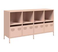 ""SALE 2026""Buffet de cuisine - Placard vaisselier - WINWIN - Cabinet bahut rose 135x39x73,5cm acier laminé à froid 38.66 Kg 6794064