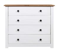 ""SALE 2026""Buffet de cuisine stable - Placard Cabinet bahut Blanc - Armoire latérale Blanc 80x40x73cm Pin Assortiment Panama 18.7 Kg