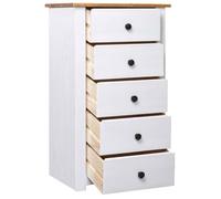 ""SALE 2026""Buffet de cuisine stable - Placard Cabinet bahut Blanc - Buffet Blanc 46x40x89cm Pin Gamme Panama 16.5 Kg 884160