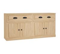 ""SALE 2026""Buffet de cuisine stable - Placard Cabinet bahut Brun - Buffets 2 pcs chêne sonoma bois d'ingénierie 51.44 Kg 852440