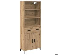 ""SALE 2026""Buffet haut,Haut Armoire - Placard vaisselier - WINWIN - avec tiroir Chêne artisanal 69,5x32,5x180cm 46.61 Kg 2759819