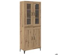 ""SALE 2026""Buffet haut,Haut Armoire - Placard vaisselier - WINWIN - Chêne artisanal 69,5x34x180cm 48.59 Kg 7583430