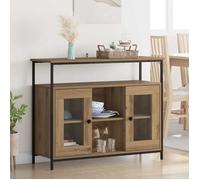 ""SALE 2026""Buffet - moderne-design - bois d'ingénierie - chêne artisanal - avec 2 portes - pour salon - 100x35x80 cm 444oou50p6910