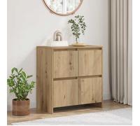 ""SALE 2026""Buffet - moderne-design - bois d'ingénierie - chêne artisanal - avec 4 portes - pour salon - 70x41x75 cm 862szp41t3238