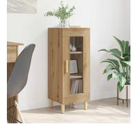 ""SALE 2026""Buffet - moderne-design - bois d'ingénierie - chêne artisanal - sur pieds - avec 1 porte - pour salon - 34,5x32,5x90 cm 6