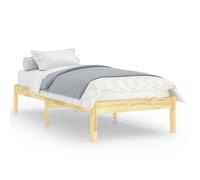 ""SALE 2026""Cadre de lit - 1 personnes - Structure de lit - 205,5x95,5x31cm bois massif 90x200cm,13.18 Kg 123890