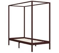 ""SALE 2026""Cadre de lit - 1 personnes - Structure de lit à baldaquin - 204x94x200cm bois massif 90x200cm,21.55 Kg 726597