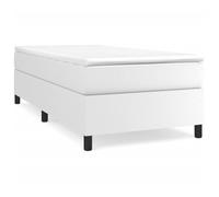 ""SALE 2026""Cadre de lit - 1 personnes - Structure de lit à ressorts blanc 90x190cm similicuir - 193x90x35cm,23.25 Kg 464824