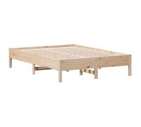 ""SALE 2026""Cadre de lit Adulte et jeunes - Structure pour lit 2 personnes - 195,5x145,5x36,5cm 140x190cm - bois de pin massif,25.83