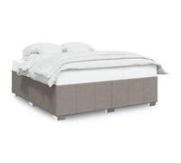""SALE 2026""Cadre de lit Adulte et jeunes - Structure pour lit 2 personnes - 200x200x46cm taupe 200x200cm tissu,57.8 Kg 828266
