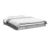 ""SALE 2026""Cadre de lit Adulte et jeunes - Structure pour lit 2 personnes - 203x163x17cm gris béton 160x200cm,26.7 Kg 621100