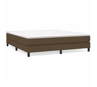 ""SALE 2026""Cadre de lit Adulte et jeunes - Structure pour lit 2 personnes - à ressorts marron foncé 160x200cm tissu -
