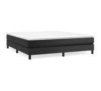 ""SALE 2026""Cadre de lit Adulte et jeunes - Structure pour lit 2 personnes - à ressorts noir 160x200cm similicuir -