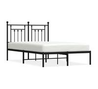 ""SALE 2026""Cadre de lit Adulte et jeunes - Structure pour lit 2 personnes - métal - 196x125x97cm avec tête de lit noir 120x190cm,19.