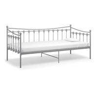 ""SALE 2026""Cadre de Lit de Repos enfants et jeunes - Canapé-lit - 206x95x91,5cm gris métal 90x200cm,19.2 Kg 778743