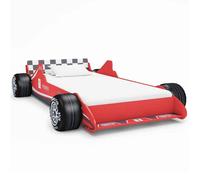 ""SALE 2026"" Cadre de lit enfant Rouge - Lit voiture de course pour enfants 90x200cm Rouge PRO412827486
