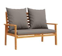 ""SALE 2026""Canapé de jardin - Pour Salon Balcon - 120cm avec coussin - bois d'acacia massif,120x68x81cm 18.6 Kg 2949326