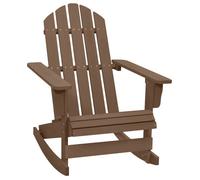 ""SALE 2026"" Chaise de jardin Brun - Chaise à bascule de jardin Bois Marron PRO493724765