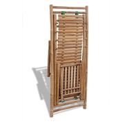 ""Sale 2026"" Chaise de terrasse - burke - 1-personne - d'extérieur avec repose-pied Bambou Cc11