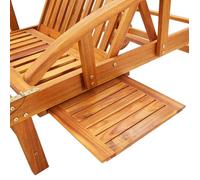 ""Sale 2026"" Chaise longue/Transat - BURKE - 1 PLACE - avec coussin - Bois d'acacia solide Cc669