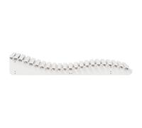 ""Sale 2026"" Chaise longue/Transat - BURKE - 1 PLACE - blanc 205x70x31,5 cm bois massif de pin Cc1240