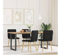 ""SALE 2026""Chaises à manger - lot de 4 - Chaises de Salon - noir tissu,45x54x86cm 33.6 Kg 3636320