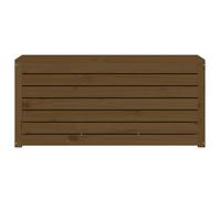 ""Sale 2026"" Coffre de jardin - BURKE - grande espace - marron miel 101x50,5x46,5 cm - bois massif de pin CC270
