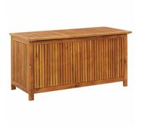 ""SALE 2026""Coffre de rangement extérieur Brun - Boîte de rangement de jardin 113x50x58cm Bois d'acacia solide 17.8 Kg 650694