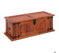 ""SALE 2026""Coffre Extérieur Charge de 150 KG Brun - Coffre de rangement 60x25x22cm Bois d'acacia solide 5 Kg 369568