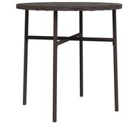 ""SALE 2026""Console de jardin/Table salle balcon Brun - Table à thé 2 Personnes Marron 45cm Résine tressée 2.4 Kg 933368