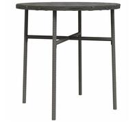 ""SALE 2026""Console de jardin/Table salle balcon Gris - Table à thé 2 Personnes Gris 45cm Résine tressée 2.4 Kg 897944
