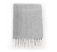 ""SALE 2026""Couverture Pondérée respirant Gris - Couverture coton à chevrons 125x150 cm Gris 1.86 Kg9386557