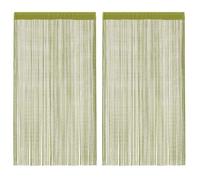 ""SALE 2026"" Décoration de Chambre élégant Vert - Rideau en fils 2 pcs 140x250cm Vert PRO646139339