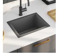 ""SALE 2026"" Évier/lavabo pour cuisine/salle de bain Noir - Évier de cuisine fait main Noir Acier inoxydable PRO445089403