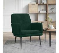 ""SALE 2026"" Fauteuil Chaise de relaxation Vert - Fauteuil Vert foncé 62x79x79cm Velours PRO559662225