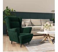 ""SALE 2026"" Fauteuil Chaise de relaxation Vert - Fauteuil vert foncé velours PRO371264887