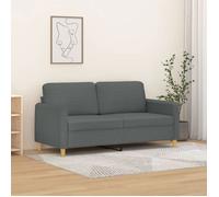 ""SALE 2026"" Fauteuil/Chaise-Sofa Gris - Canapé à 2 places Gris foncé 140cm Tissu PRO268214619