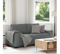 ""SALE 2026"" Fauteuil/Chaise-Sofa Gris - Canapé à 2 places gris foncé 140cm tissu PRO822636825