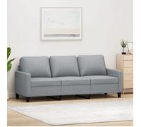 ""SALE 2026"" Fauteuil/Chaise-Sofa Gris - Canapé à 3 places Gris clair 180cm Tissu PRO263084828