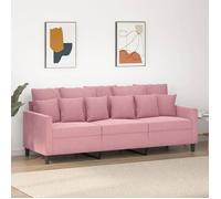 ""SALE 2026"" Fauteuil/Chaise-Sofa Rose - Canapé à 3 places Rose 180cm Velours PRO428579599